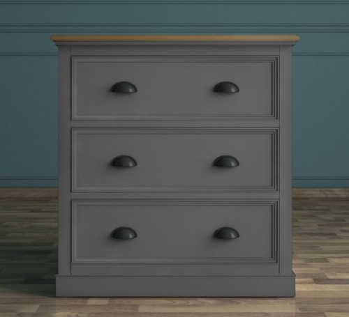 комод palermo с тремя ящиками малый серый в Нижневартовске