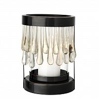 подсвечник черный со стеклянными каплями от eichholtz, 20 см в Нижневартовске