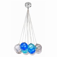 люстра bocci blue 10 прозрачное, голубое, пепельное стекло в Нижневартовске