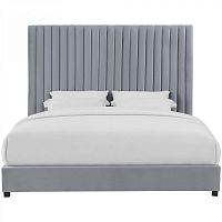 кровать двуспальная 160х200 серая mora в Нижневартовске