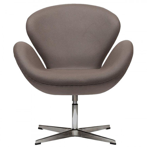 кресло swan chair серо-коричневая в Нижневартовске