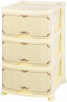 комод 3-х секционный декор 40х47х73 см violet кожа в Нижневартовске