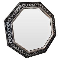 зеркало восьмиугольное черное с орнаментом silver ornaments в Нижневартовске