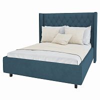 кровать двуспальная 180х200 морская волна из велюра wing-2 в Нижневартовске