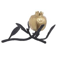 подсвечник декоративный золотой гранат на ветке, 22,5 см в Нижневартовске