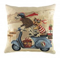 подушка с картинкой scooter dogs blue в Нижневартовске