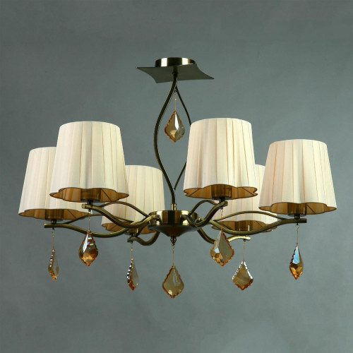 подвесная люстра brizzi bx03203/6 bronze cream в Нижневартовске