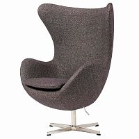 кресло egg chair серое в Нижневартовске