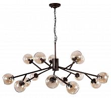 подвесная люстра crystal lux bueno sp-pl15 янтарная в Нижневартовске