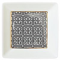 тарелка квадратная 12см черно-белая в Нижневартовске