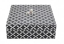 коробка декоративная чёрная / белая большая в Нижневартовске