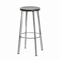 барный табурет на металлическом основании standard серый в Нижневартовске
