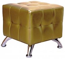 пуф шарм-дизайн квадро мини хром золото в Нижневартовске