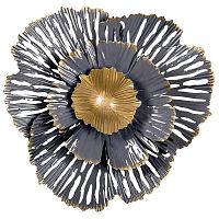 декор настенный цветок золотисто-серый в Нижневартовске