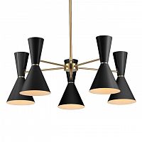 потолочный светильник stilnovo style 5 ламп чёрная в Нижневартовске