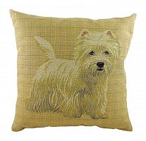 подушка с фото белого терьера westie в Нижневартовске