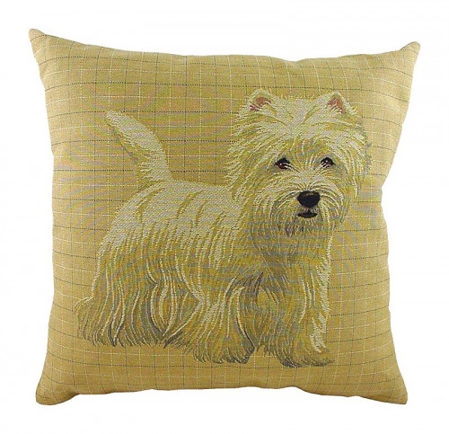 подушка с фото белого терьера westie в Нижневартовске