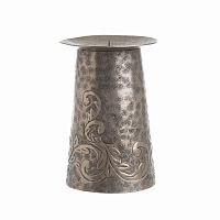 подсвечник металлический медный с резьбой, 18 см в Нижневартовске