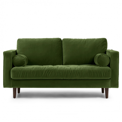 диван lucia двухместный прямой темно-зеленый в Нижневартовске