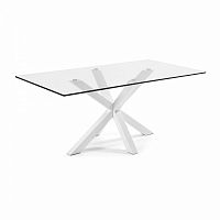 стол arya стеклянный белый от la forma (ex julia grup) в Нижневартовске