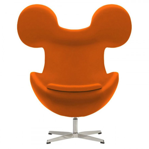 кресло egg mickey оранжевое в Нижневартовске
