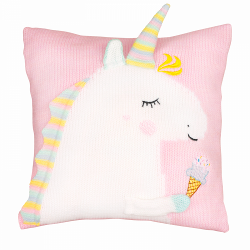 подушка единорог 35*35 св.астра+белый в Нижневартовске