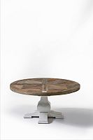 стол журнальный перекрестки d 90 см riviera maison коричневый в Нижневартовске