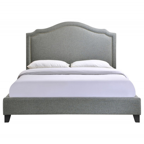 кровать двуспальная 180х200 серая cassis upholstered в Нижневартовске