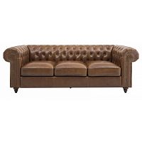 диван chester classic трехместный прямой бежевый в Нижневартовске