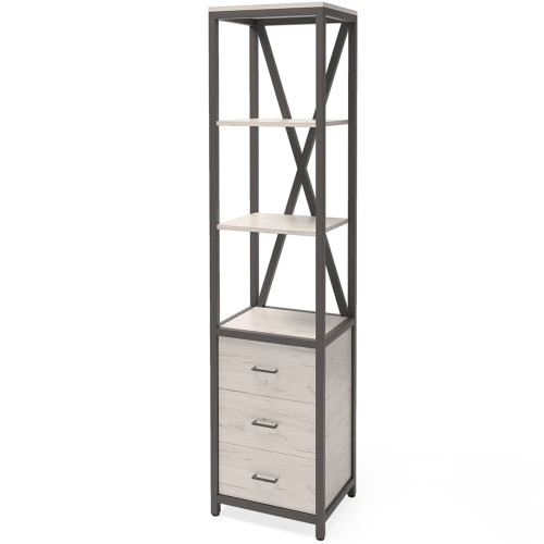 шкаф-пенал neo loft белый rc-1 light в в Нижневартовске