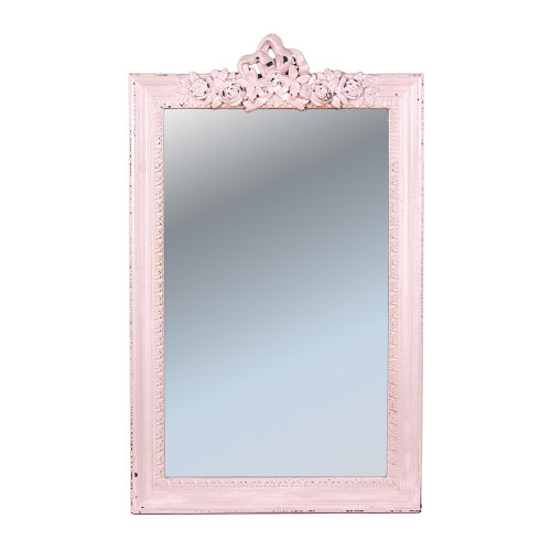 зеркало прямоугольное розовое с цветами фелиция в Нижневартовске