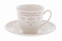 чашка с блюдцем бежевая камилла lv в Нижневартовске