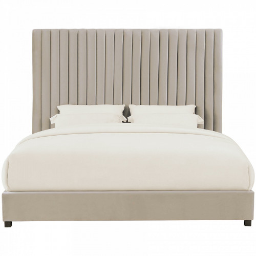 кровать двуспальная 160х200 бежево-розовая mora в Нижневартовске