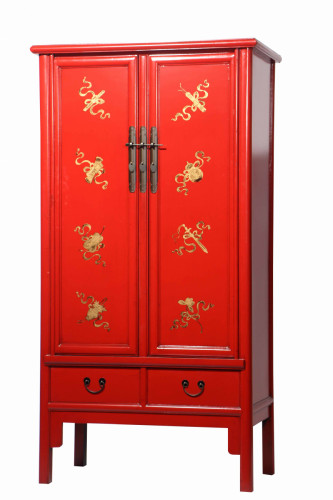 шкаф gudong красный с золотом в Нижневартовске