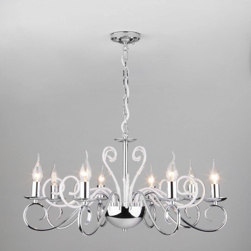 подвесная люстра eurosvet silva 60090/8 хром в Нижневартовске