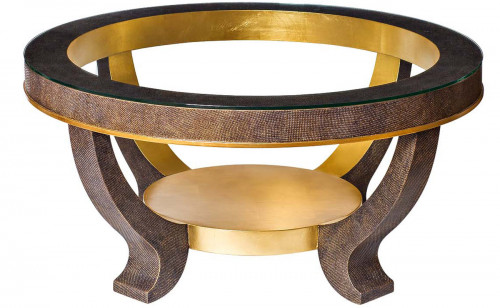 стол журнальный bertram i коричневый, золотой в Нижневартовске