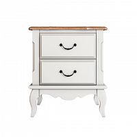 прикроватная тумба leontina на два ящика бежевая в Нижневартовске