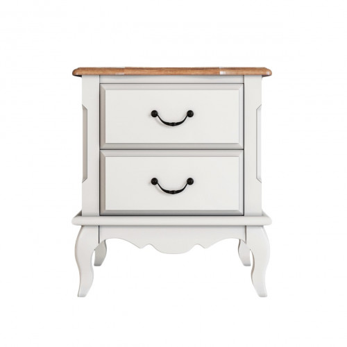 прикроватная тумба leontina на два ящика бежевая в Нижневартовске