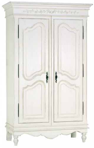 шкаф платяной двухдверный марсель молочно-белый в Нижневартовске