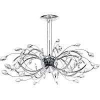 подвесная люстра lightstar tenalia 747164 хром в Нижневартовске