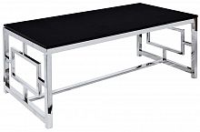 стол журнальный 45х60х120 черный, хром в Нижневартовске