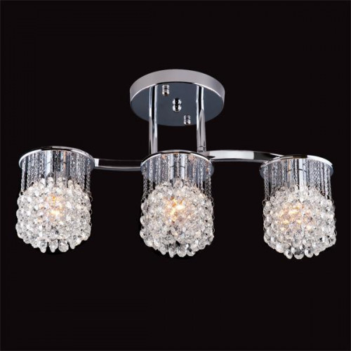 потолочная люстра eurosvet 3222/3 хром strotskis в Нижневартовске