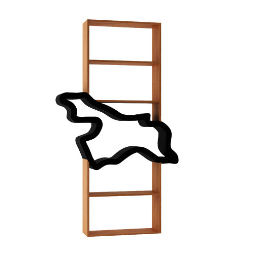 стеллаж крона дуб и черный от odingeniy в Нижневартовске