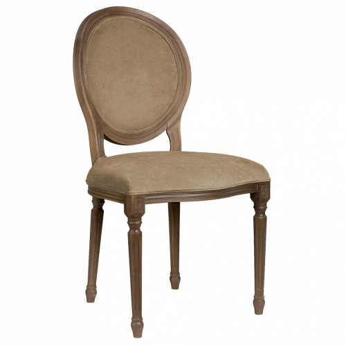 стул с овальной спинкой медальон бежевый микровелюр в Нижневартовске