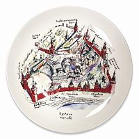 кремль. карта костяной фарфор 300мм в Нижневартовске