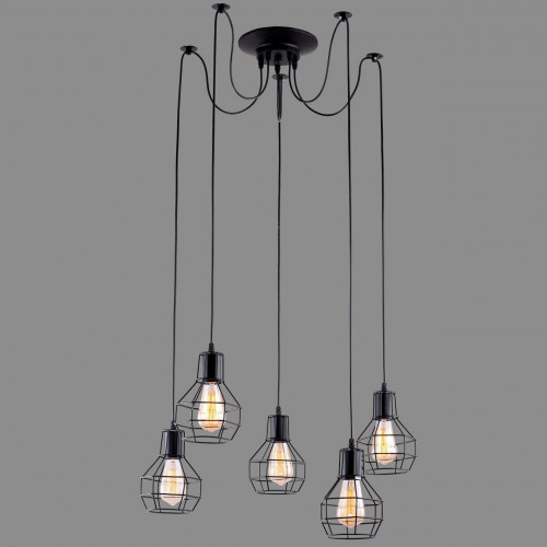 подвесная люстра arte lamp a1109sp-5bk в Нижневартовске