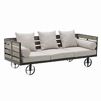 диван koleso прямой коричневый в Нижневартовске