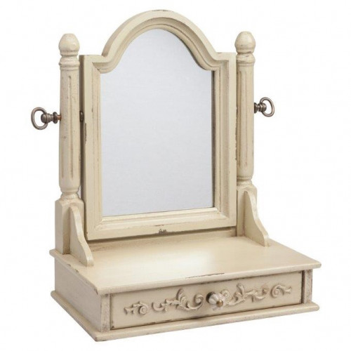 зеркало настольное с ящиком и креплением на шарнирах vanessa beige в Нижневартовске