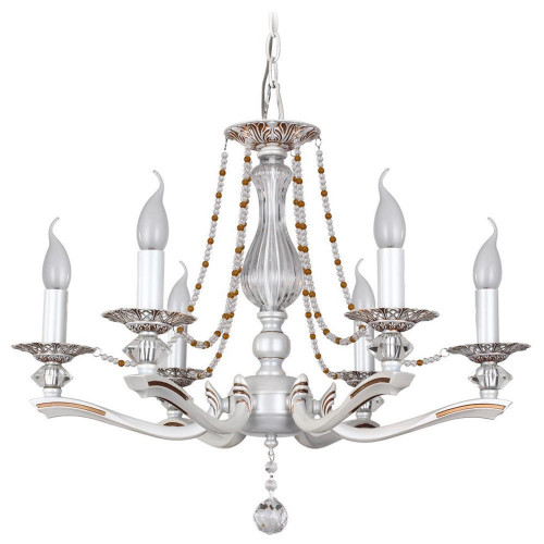 подвесная люстра idlamp eloisa 259/6-whiteplatina в Нижневартовске