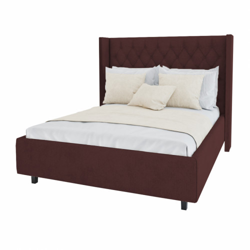 кровать большая 200х200 wing-2 коричневая в Нижневартовске